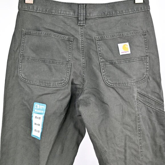 NWOT Men's Carhartt Rugged Flex Relaxed Fit Canvas Work Pant 30x32 - Picture 4 of 9